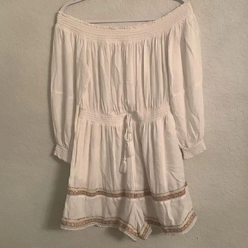 Superdry Viscose Embroidered Romper Size 8